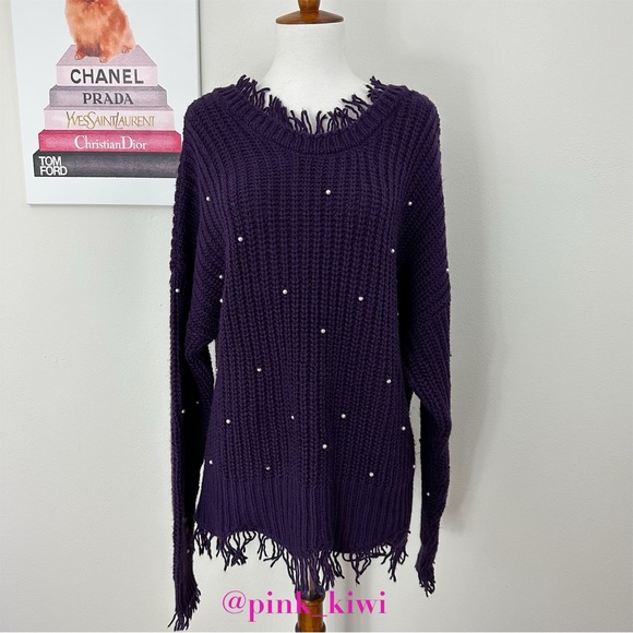 Wildfox String of Pearls Palmetto Sweater - Picture 1 of 17